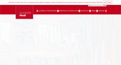 Desktop Screenshot of glaserei-hiedl.de